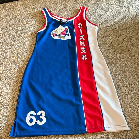 NBA Store Philadelphia 76ers Tank Dress Size M NWT - Picture 1 of 5